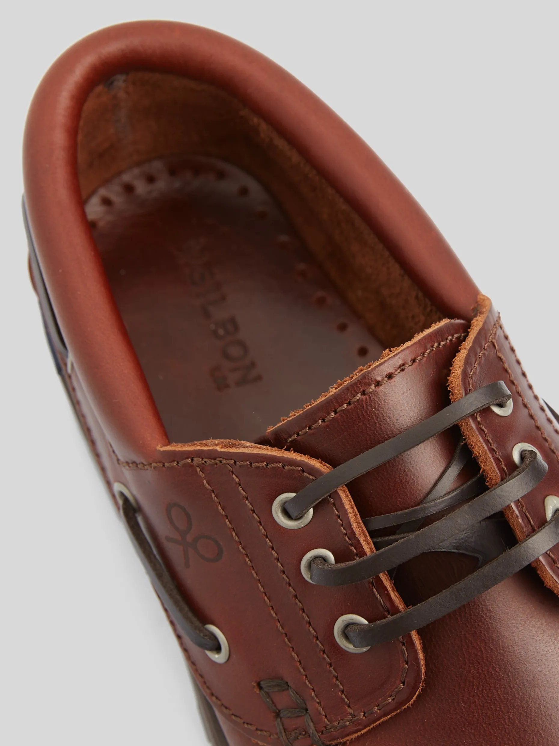 Zapato sport kids nautico piel marron