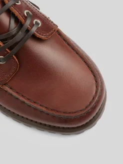 Zapato sport kids nautico piel marron