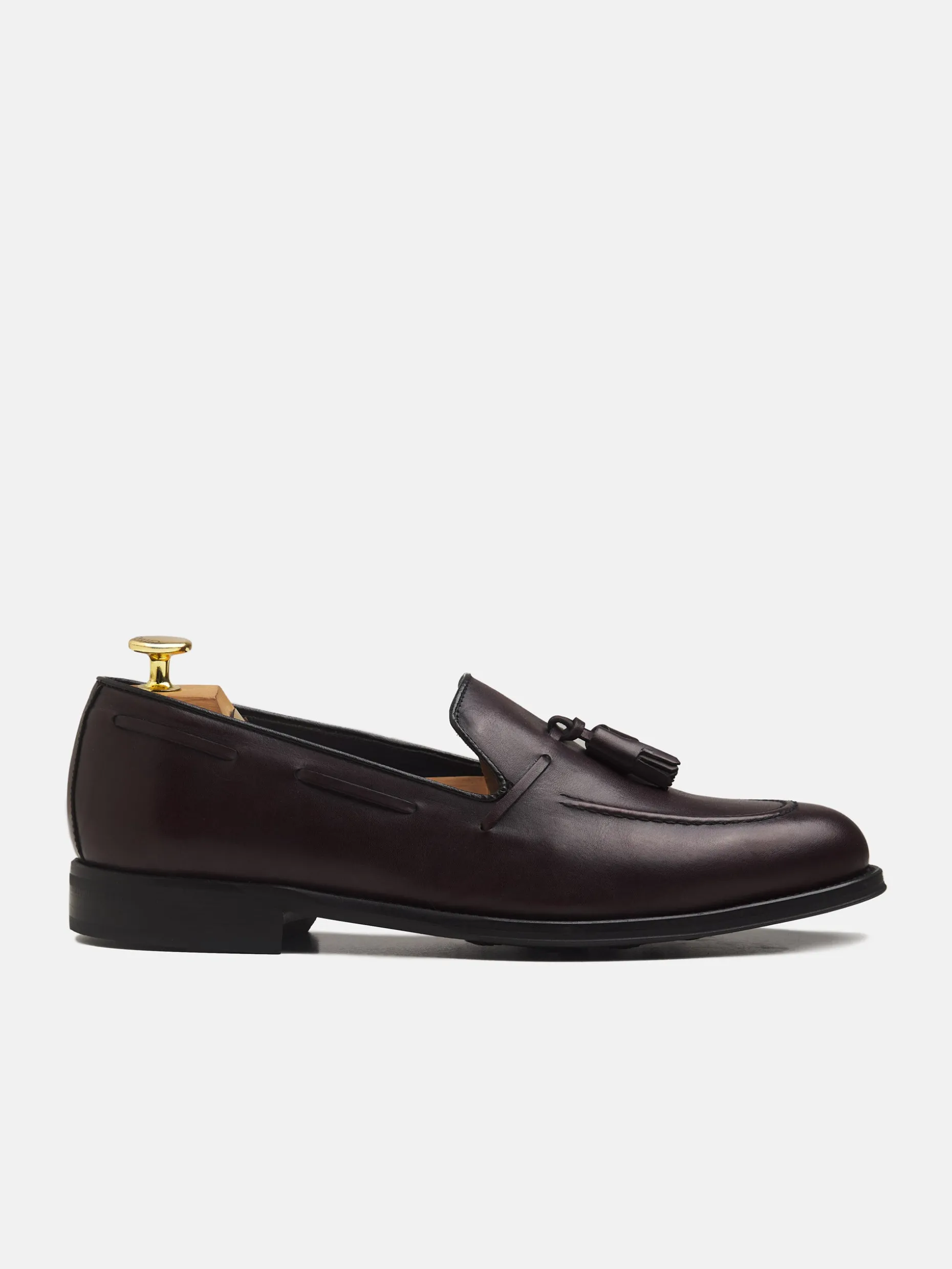 Zapato vestir borlas burdeos mate
