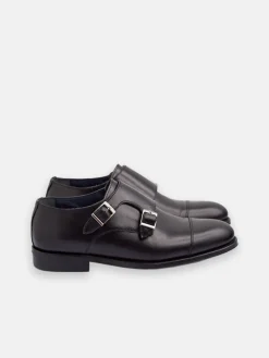 Zapato vestir monkstrap piel negro